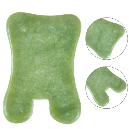 Natuurlijke Jade Steen Guasha Board Massage Tool Spa Therapie Guasha Stimulator