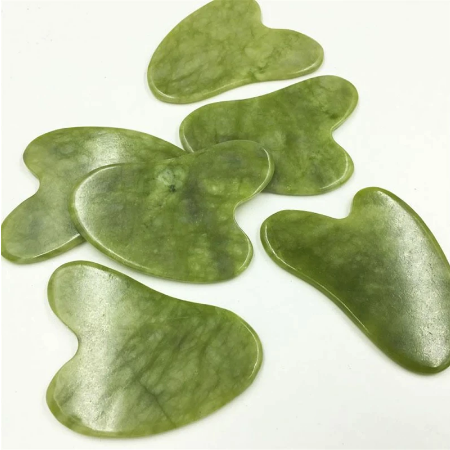 Natuurlijke Jade Guasha Stimulator Stone Gua Sha Board Beauty Tool Gezondheidszorg Guasha Schraper