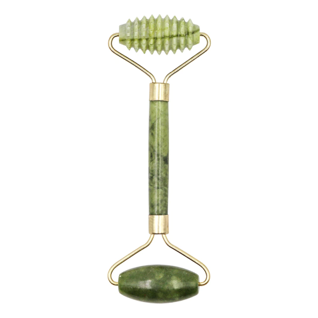 Jade-Facial-Massage-Roller-Guasha-Board-Dubbele-Hoofden-Natuurlijke-Jade-Stenen-Gezicht-Lift-Body-Huid-Ontgiften-1