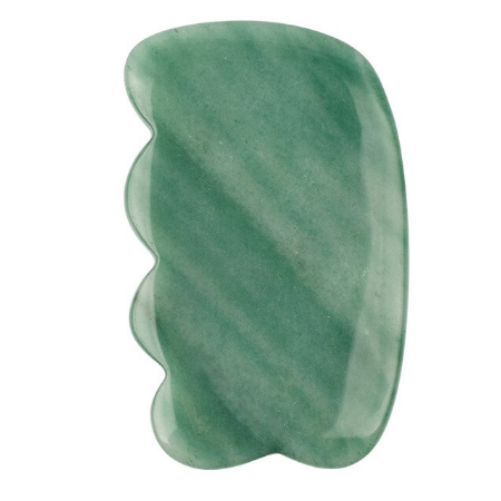 Gua Sha Groene Aventurijn Gezicht Massage Tool Hoofd Voet Schraper Acupunten