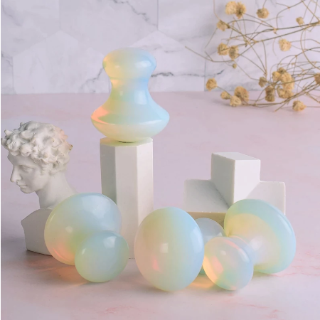 Opalite Paddestoel Guasha Tool China Tradities Gezondheidszorg Massager Crystal Quarts