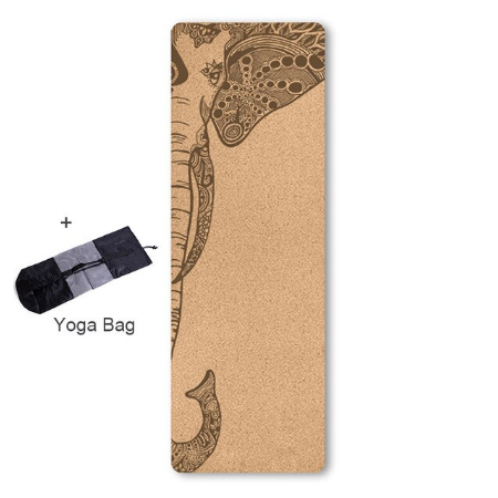 Natuurlijke Kurk Tpe Gedrukt Yoga Mat Antislip Esterilla Yoga Zweet Absorberende