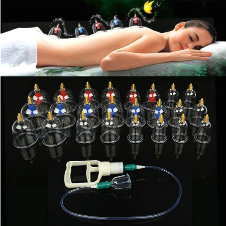 24Pcs Massage Blikjes Gezondheid Monitoren Chinese Cupping Therapie Blikjes Opener