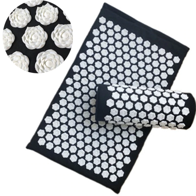 Massager-Kussen-Acupunctuur-Sets-Stress-Rugpijn-Acupressuur-Mat-Kussen-Massage-Mat-Rose-Spike-Massage