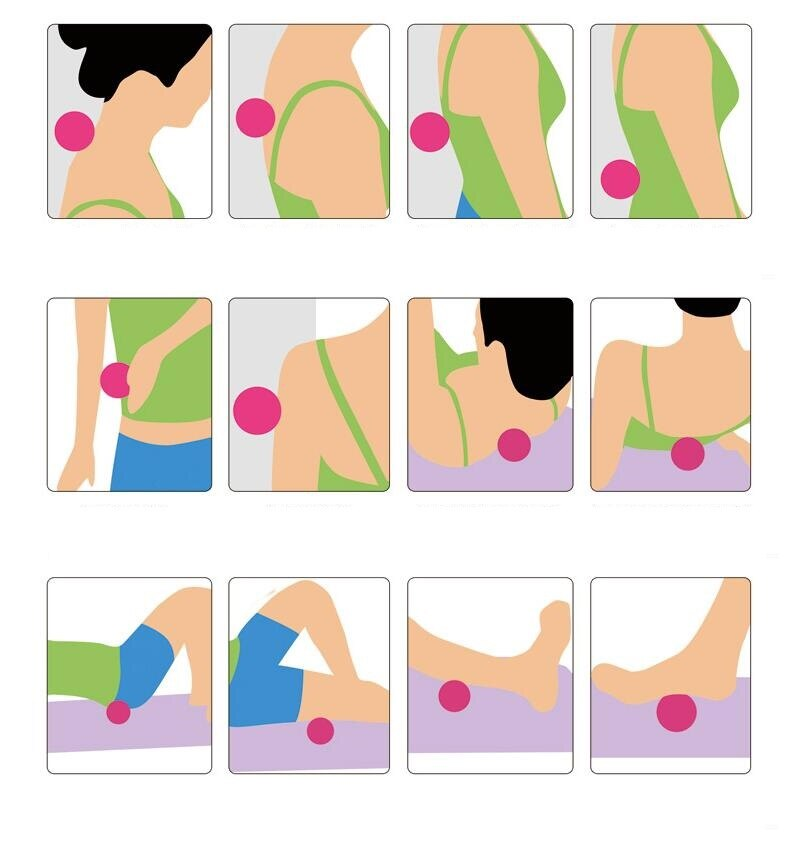 10Cm-Massage-Bal-Eva-Fascia-Bal-Yoga-Reflexologie-Bal-Spier-Ontspanning-Menstruatie-Bal-Fitness-triggerpoint-zelfmassage