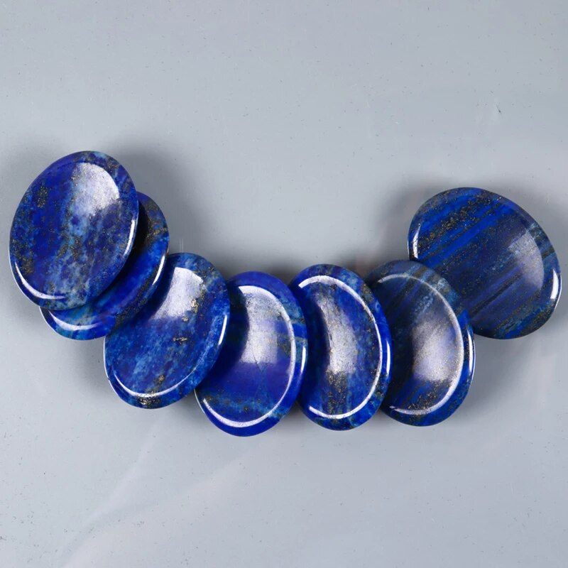 Mini Gua sha schraper lapis lazuli Gezicht-Guasha-Tool-Zorgen-Duim-Steen-Palm-Edelsteen-Lapis-Lazuli-Hand-Massage-Huidverzorging