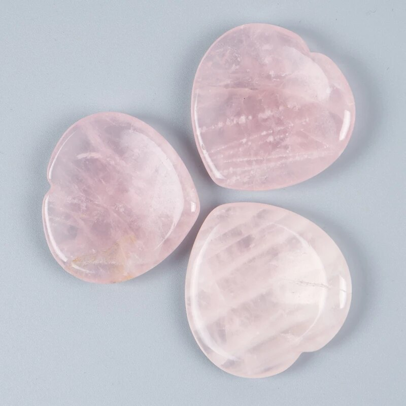 Mini gua sha schraper Rose-Quartz-Zorgen-Palm-Steen-Massager-Chakra-Decor-Hand-Massage-Huidverzorging-Body-