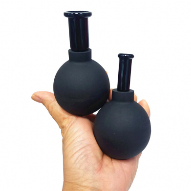 Cupping set voor het gezicht met ballon volledig zwart