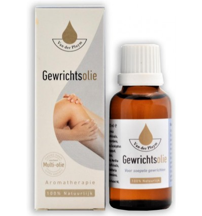 Gewrichtsolie Van der Pluym 30ml, 100ml, 250ml, aromatherapie, massageolie 100% natuurlijke ingredienten