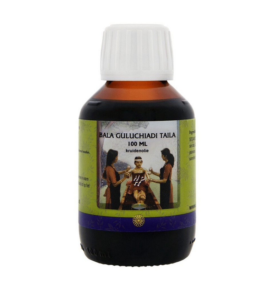 Taila-kruidenolie-ayurvedischeolie-ayurveda-Balaguluchiadi-taila-100ml-250ml