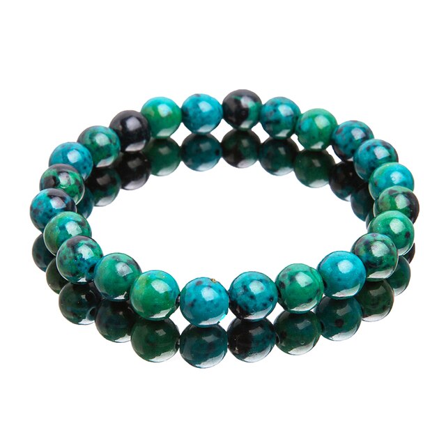 Chrysocolla-Malachiet-Armbanden-Voor-Vrouwen-Mannen-Natuursteen-Kralen