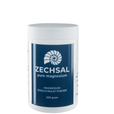 Zechsal_Magnesium_MagnesiumBisglycinaat_MagnesiumPoeder_200gr