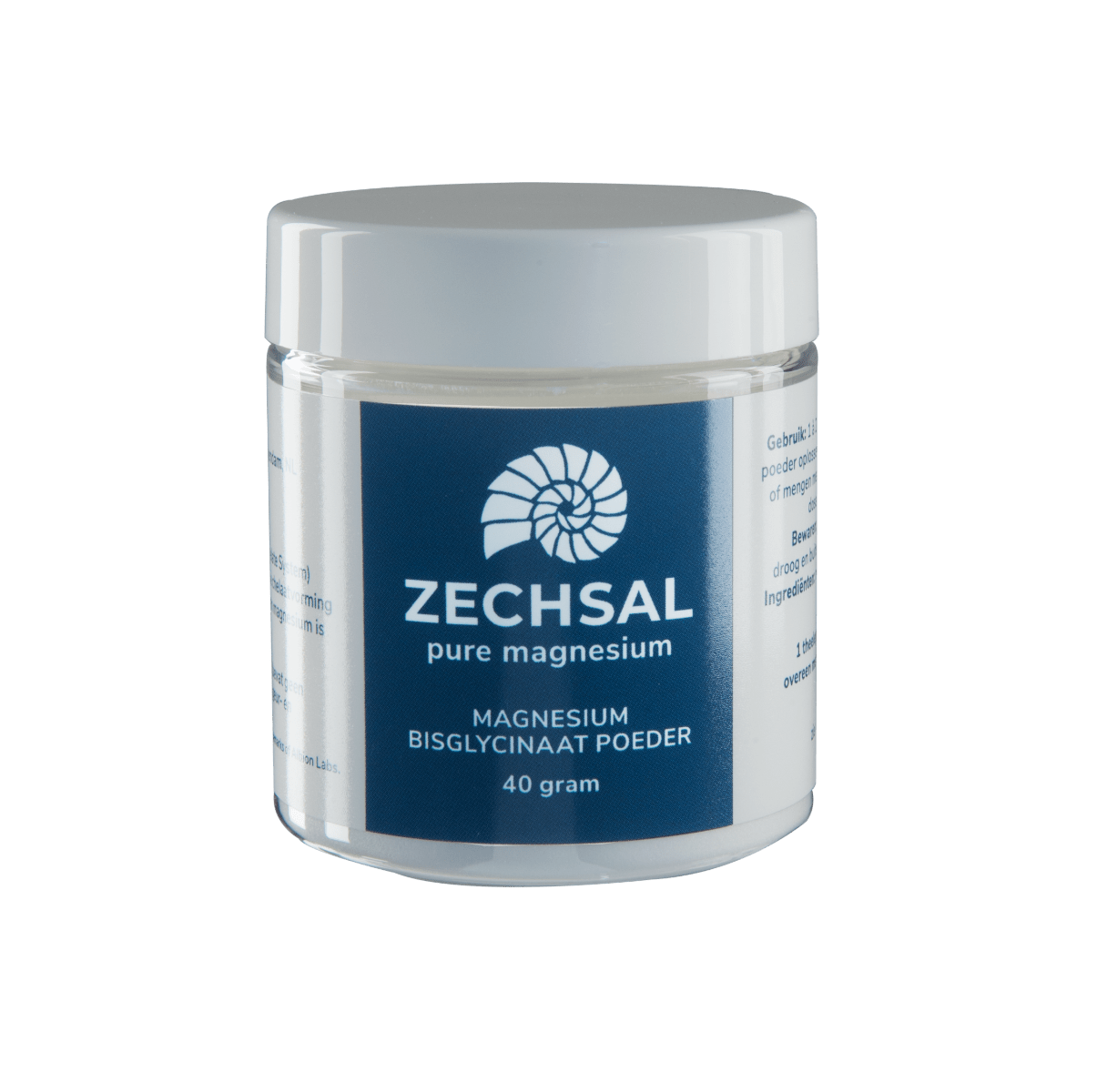 Zechsal_Magnesium_MagnesiumBisglycinaat_MagnesiumPoeder_40gr